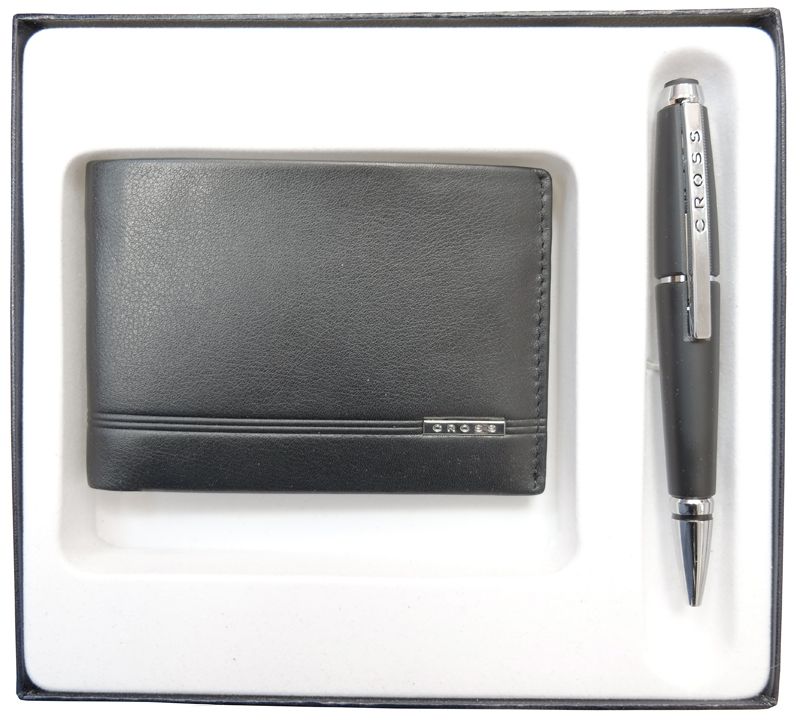 Набор подарочный портмоне и ручка EDGE CROSS