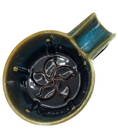 Керамическая чаша для бритья "Цветок", KURT коричневая, арт. K_40012