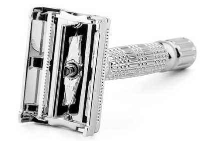 Т-образный станок для бритья ROCKWELL R1 WHITE CHROME