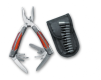 Мультитул с нейлоновым чехлом, набором насадок STINGER MT-3080