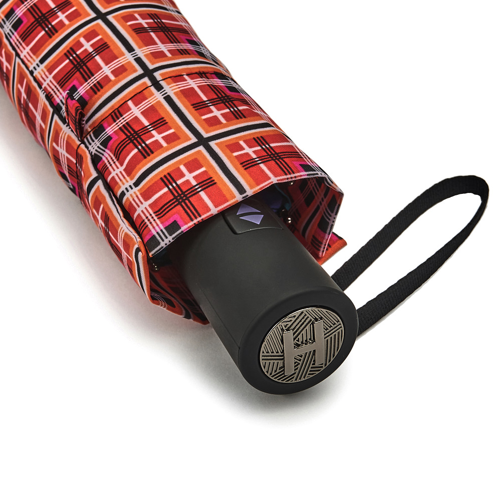 Зонт женский автомат Henry Backer Q2204 CheckRed (Красная клетка)