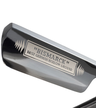 Опасная бритва DOVO 26830 ручка - эбеновое дерево, 6/8", 1/1, с инкрустацией цвета серебра