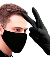 Набор 2 в 1 "Black Night" унисекс (Маска и Перчатки-3пары)