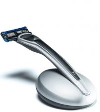 Подарочный набор Bolin Webb X1, бритва X1 серебристо-черная, подставка X1 серебристая