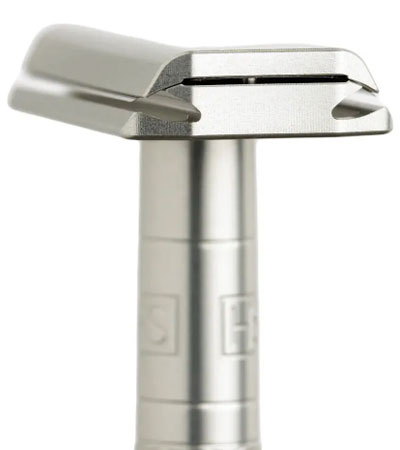 Т-образная бритва Henson Shaving AL13, серебристая, Mild