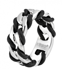 Кольцо из стали и кожи (21,7 мм) ZIPPO