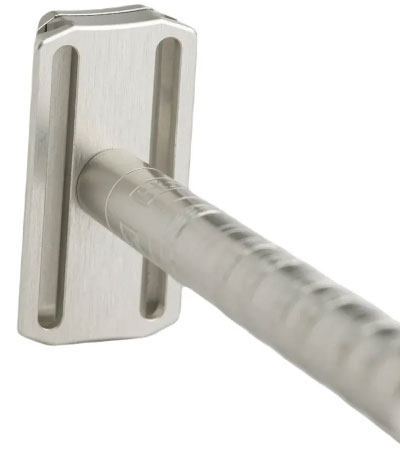 Т-образная бритва Henson Shaving AL13, серебристая, Medium