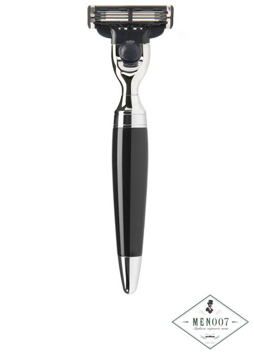 Бритва MUEHLE STYLO, Mach3, черная смола