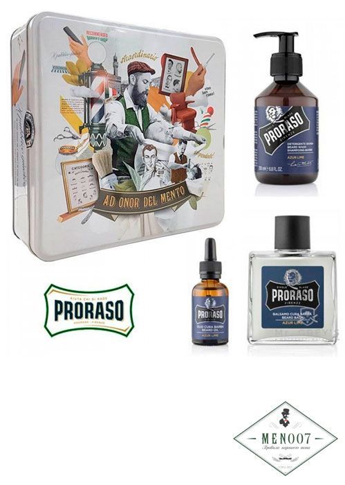 Подарочный набор Proraso Beard Kit Azur Lime