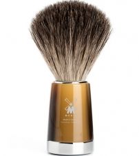 Помазок MUEHLE LISCIO, натуральный барсучий ворс, смола, цвет рога