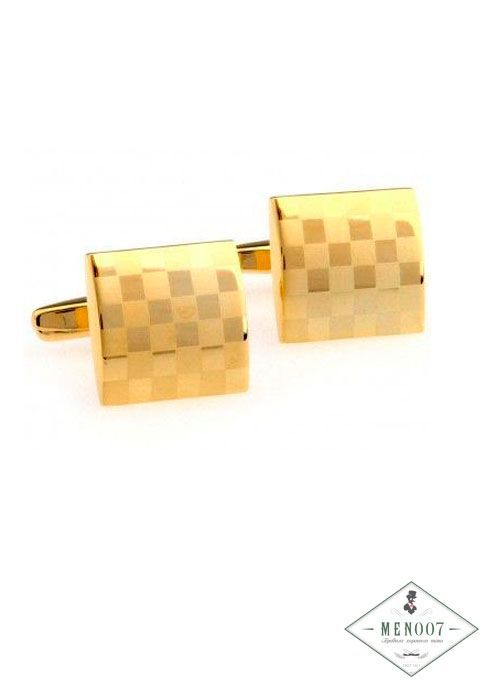 Запонки золото Spikes