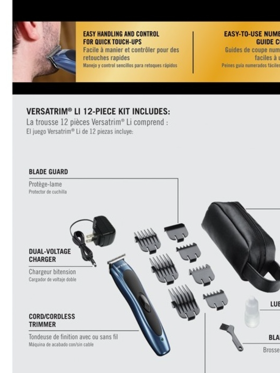 Триммер для бороды и усов Andis BTF-3 Versatrim Li сеть+аккумулятор