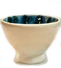 Чаша для бритья Мужской Материк Акцент Белая с голубым