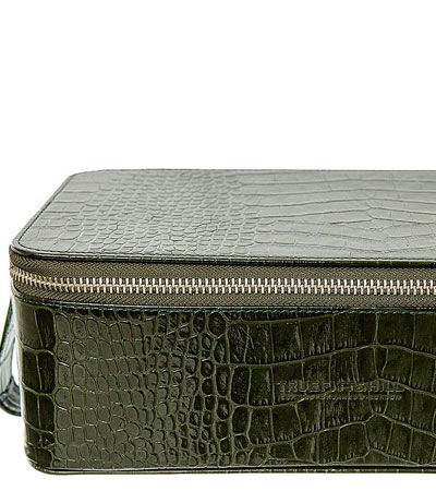 Косметичка мужская Truefitt & Hill Regency Box Bag / Green crocodile
