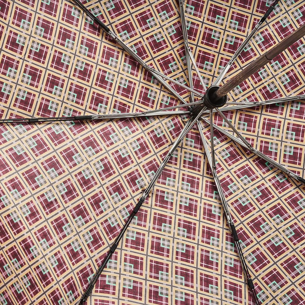 Зонт женский автомат Henry Backer Q2105 CheckYellow (Желтая клетка)