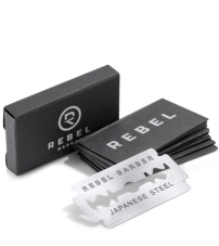 Классические двусторонние лезвия REBEL BARBER Double Edge Blades, 10 шт
