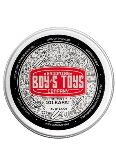 Паста для укладки волос высокой фиксации с низким уровнем блеска Boy's Toys 101 карат, 40 мл