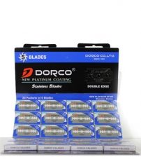 Блок сменных лезвий DORCO Лезвия  1 лист * 20 пачек * 5 лезвий  Синяя упаковка 
