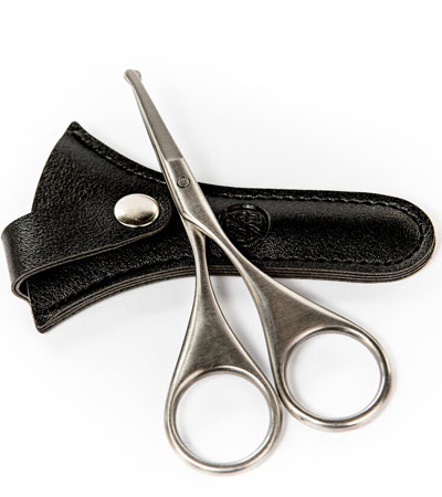 Миниатюрные ножницы для бороды и усов Rockwell, нержавеющая сталь, чехол