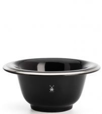 Чаша для бритья MUEHLE, черный фарфор, платиновый обод