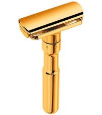 Станок Т- образный для бритья MERKUR FUTUR-702G золотистый, с регулировкой угла наклона лезвия