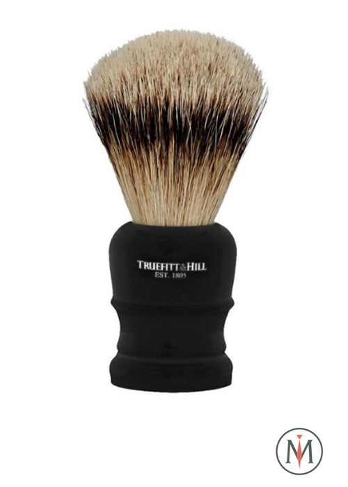 Помазок Truefitt & Hill Wellington акрил цвета Эбонит с серебром