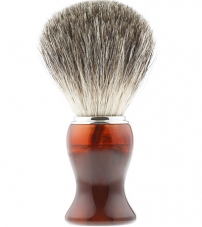 Помазок для бритья IL Ceppo, каучуковая смола, барсучий ворс, рукоять - коричневый цвет