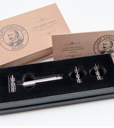 T-образный станок хром Captain Fawcett Fully Adjustable Double Edged Razor