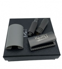 Дорожная бритва KURT (4 части) в мешочке и подарочной фирменной коробке K-20014 B(Бронза)