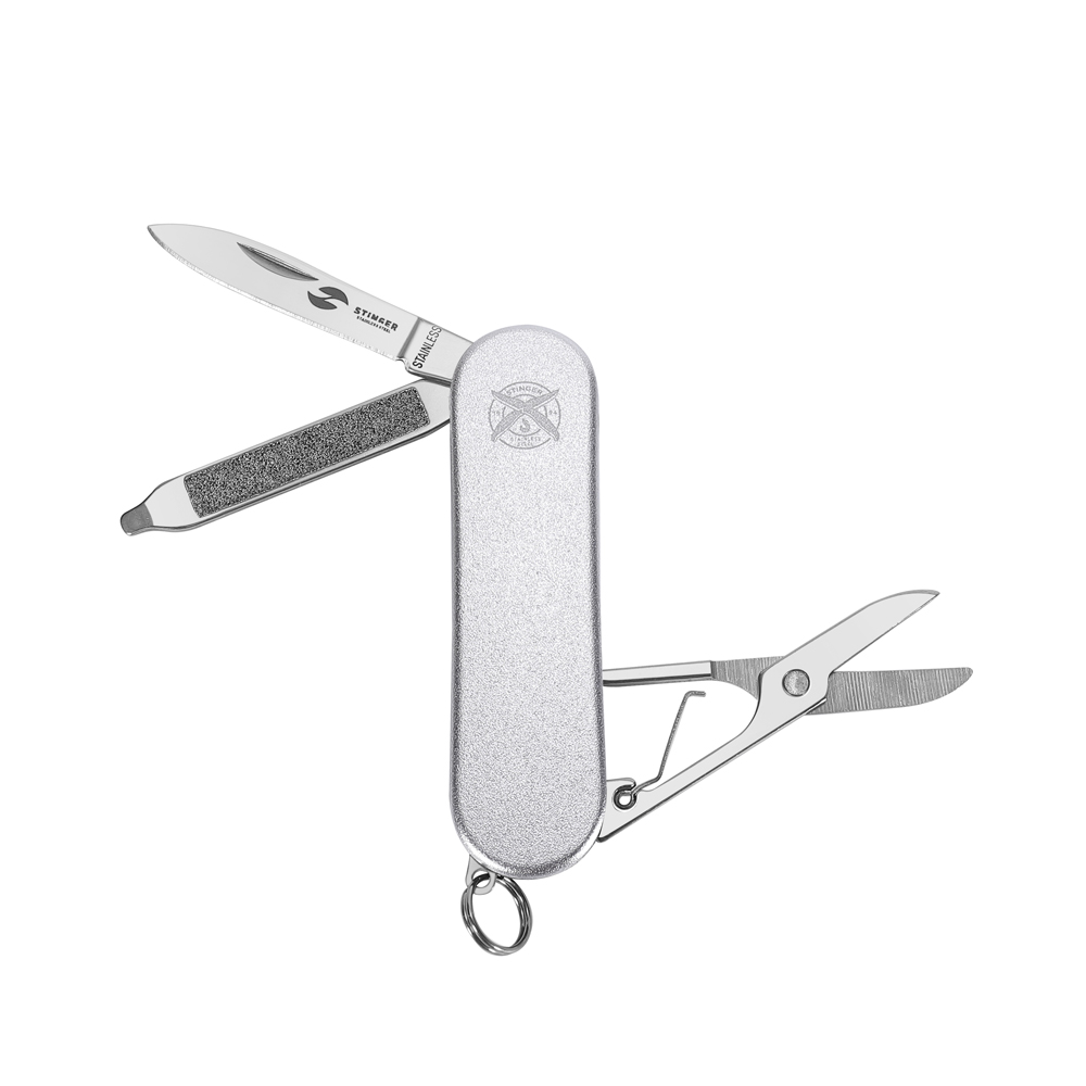 Нож перочинный STINGER FK-K7003LG-SILVER