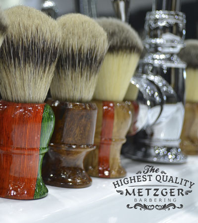 Помазок для бритья Барсучий ворс Metzger Multicolor wood Sb-11252