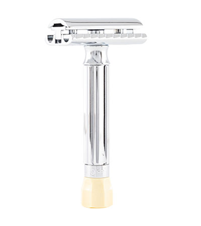 Станок Т- образный для бритья MERKUR-500С хромированный, с регулировкой угла наклона лезвия, лезвие в комплекте (1 шт)