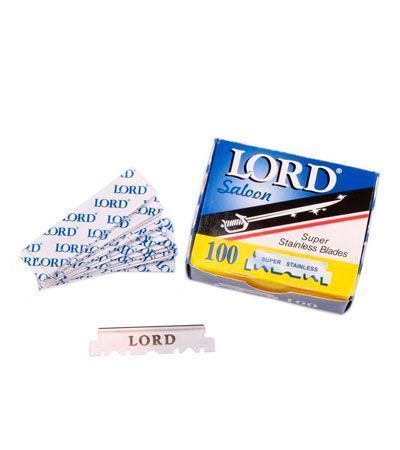 Cменные лезвия для шаветт Лезвия Lord Saloon Single Edge Razor Blades -100шт.