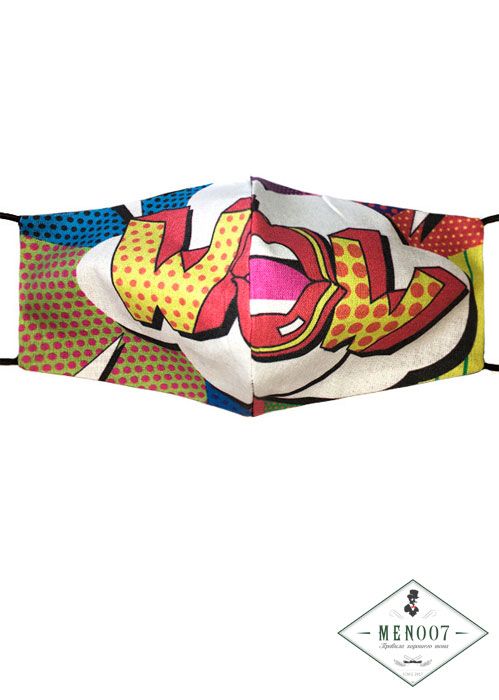 Защитная маска многоразовая "WoW" женская