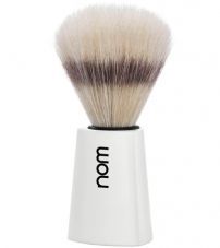 Помазок NOM CARL, щетина кабана, белый пластик