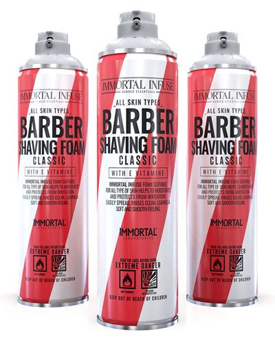 Пена для бритья IMMORTAL INFUSE CLASSIC 500 мл.