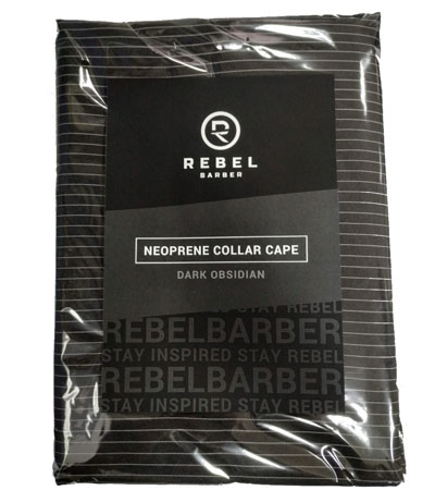 Пеньюар с неопреновым воротником Rebel Barber Dark Obsidian