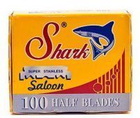 Лезвия для шаветты Shark Super Stainless Single Edge Razor Blades 100шт