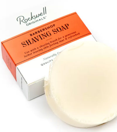 Твердое мыло для бритья Rockwell, аромат кедра и нероли, 113 гр