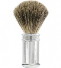 Помазок для бритья Edwin Jagger классический ребристый хром  81SB89L11