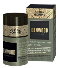 Гель-крем ALPHA HOMME GENWOOD для лица,ESTEL PROFESSIONAL  -50 мл