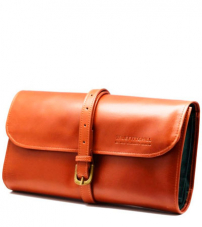 Косметичка мужская Truefitt & Hill Military Roll Up Wet Pack/ Коричневая