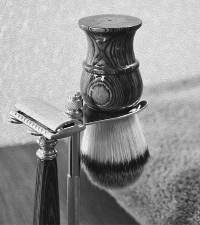 Хромированная стойка для безопасной бритвы Metzger Chromed Ss-10260