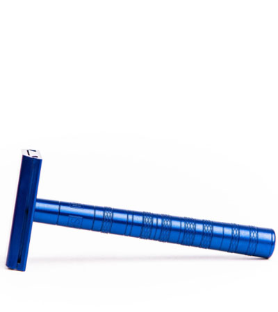 Т-образная бритва Henson Shaving AL13, синяя, Medium