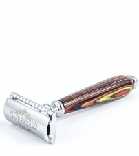 Т-образная бритва с двойным лезвием и деревянной рукоятью Metzger Corolwood Db-14533