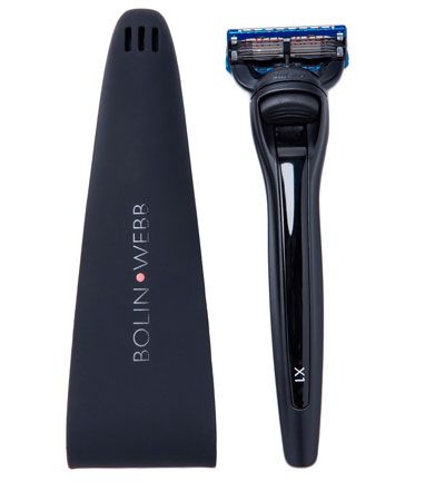 Подарочный набор Bolin Webb X1, бритва X1 черная, дорожный чехол