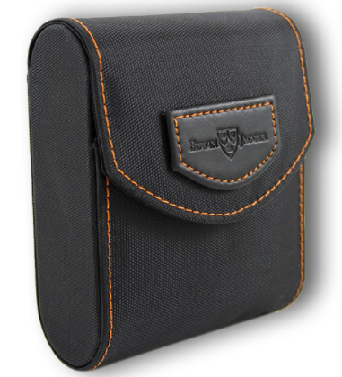 Дорожный бритвенный набор Fusion Edwin Jagger (Black with Orange Stitching)