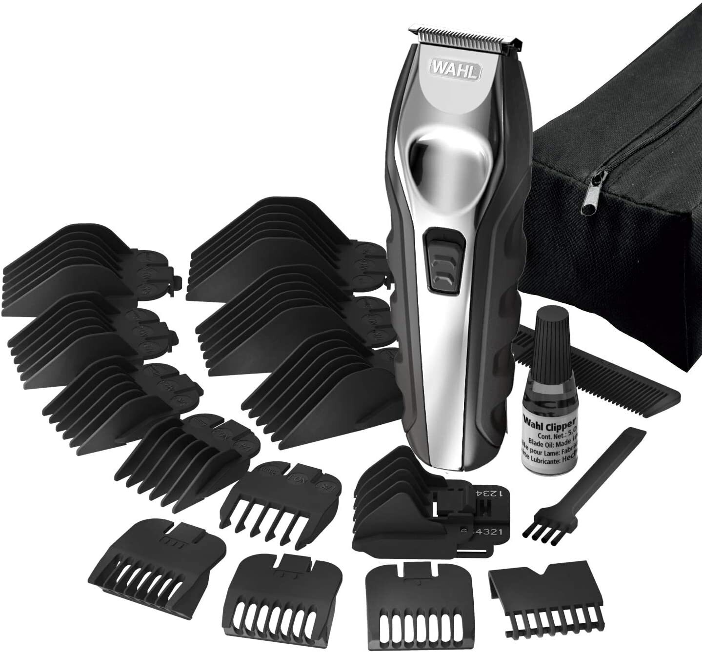 Триммер для бороды Wahl 9888-1216 Ergoinomic Total Grooming Kit белый
