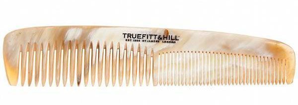 РАСЧЁСКА ДЛЯ ВОЛОС С МЕЛКИМ И КРУПНЫМ ГРЕБНЕМ. РОГ. 19 см.