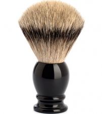 Помазок MUEHLE CLASSIC, барсучий ворс высшей категории Silvertip, черная смола, размер XL